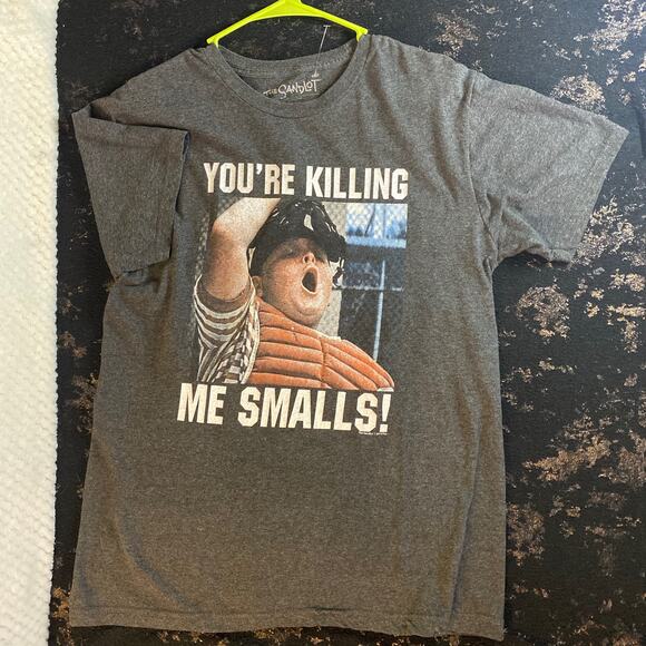 You’re Killing Me Smalls! The Sandlot Gray Short Sleeve Baseball Movie Shirt - Picture 1 of 5